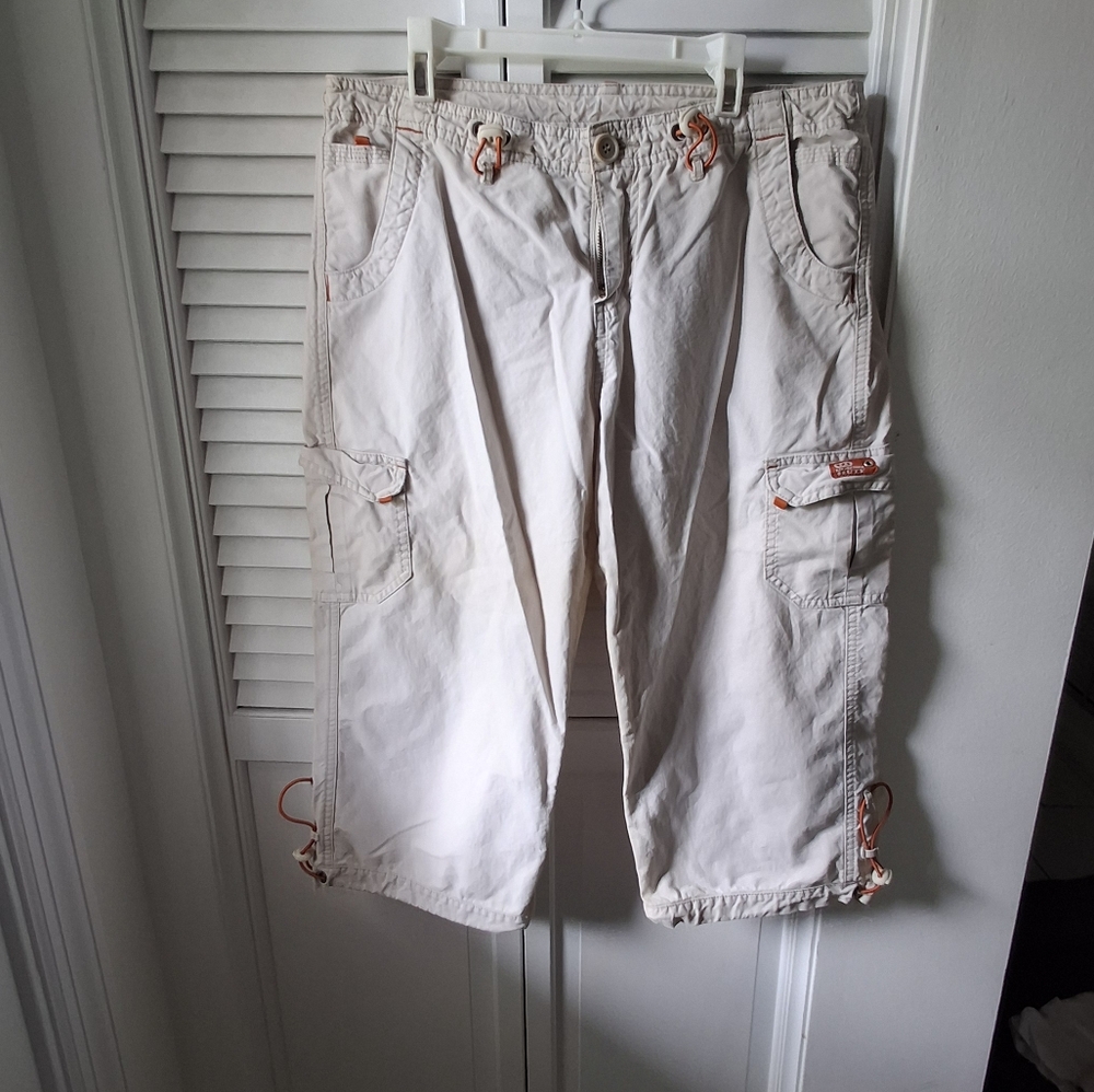 UNIONBAY Beige Cargo Shorts with Red Tag